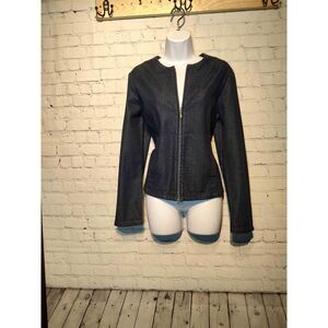Eddie Bauer full zip like new denim jacket medium